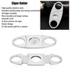 2pcs Cigar Cutter Double Cut Blade Incisive Easy To Cut Stainless Steel Cigar Guillotine For Men