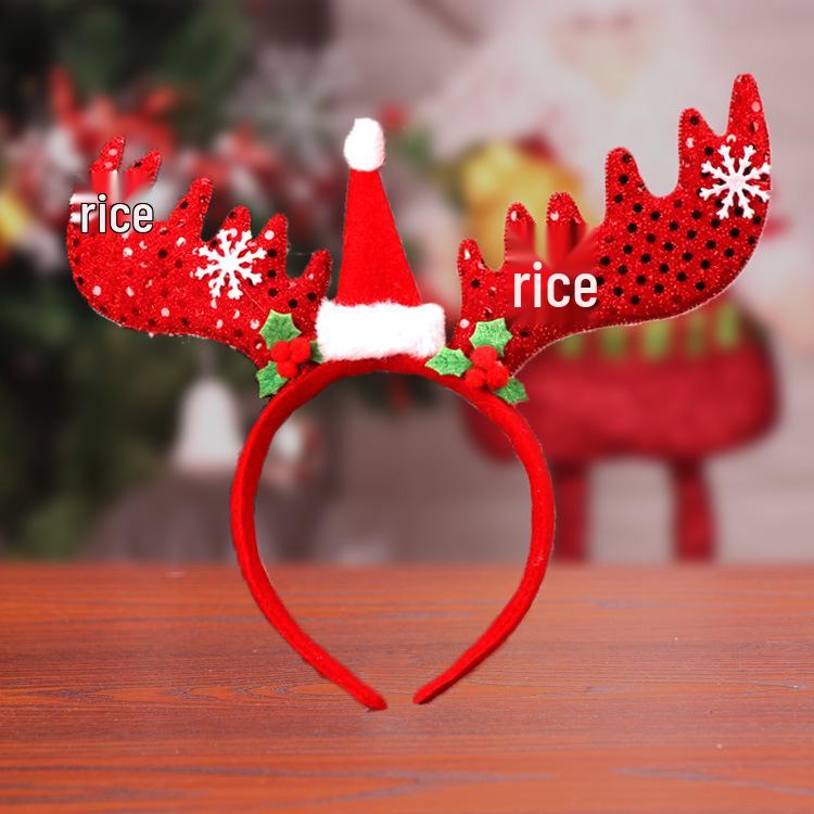 Luminous Christmas Antler Headband for Children & Adults