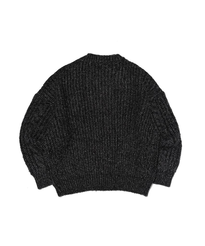 OTHERFITS Cable Pullover Knit (Charcoal)