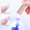 Cordless Nail Lamp with Stand Handheld UV Light with LCD Display for Gel Nails Rechargeable USB Nail Dryer for Fast Curing