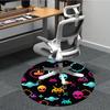 1pc Alien Space Office Round Area Rug, Indoor Mat Suitable ForOffice, Under Office Chairs Bedroom Living Room Home Decor, Room Decot165