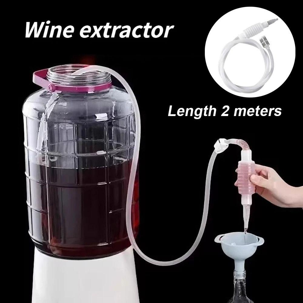 1Pcs Plastic Brewing Siphon Hose 2M Alcohol Distiller Filter Tube Wine Extractor  Kitchen Supply