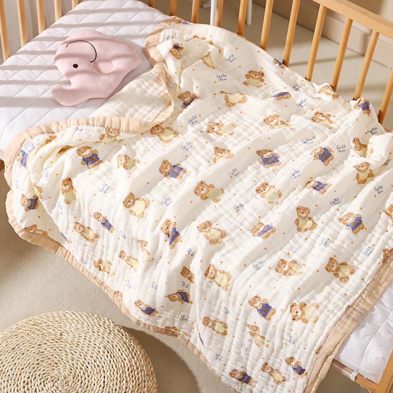 Washable Baby Gauze Quilt & Bath Towel for Cool Summer Use