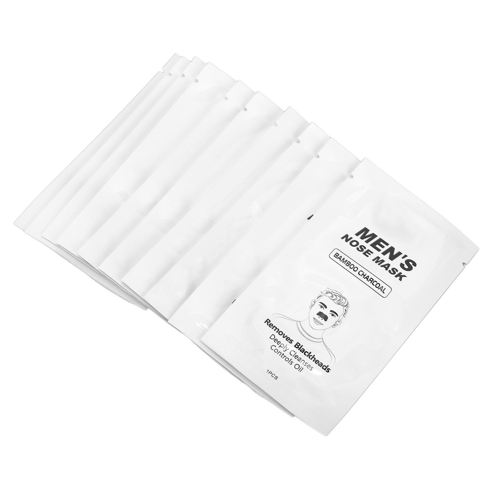 

10 шт. Черные отшелушивающие полоски для носа Средство для удаления черных точек Глубокое очищение Нежные полоски для ухода за кожей для мужчин