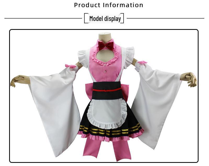 Demon Slayer Kanroji Mitsuri Maid Cosplay Outfit - Full Set Available