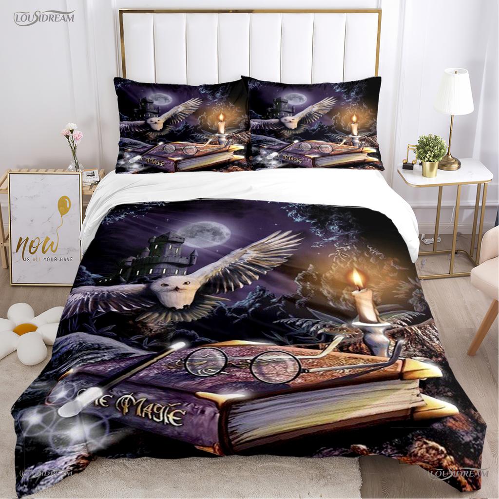 Harry potter Casal All Season Duvet Cover Comforter Bedding Sets Soft Quilt Cover and Pillowcases Teens Single/Double/Queen/King