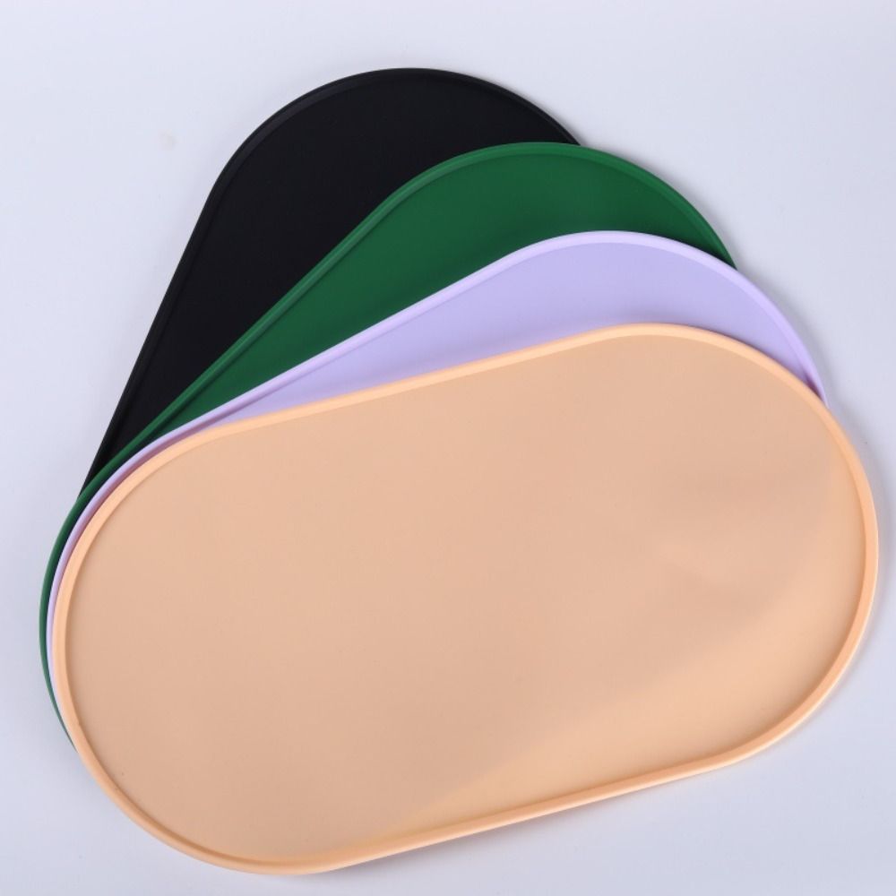 Anti Overflow Pet Bowl Mat Silicone Dog Drinking Pad Portable Cat Placemat  for Dog Cat