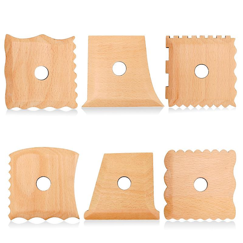 6 Pcs Pottery Tools Trimming Tools Profile Rib Bundle Foot Shaper for Ceramics for Carving Clay Molds Clay Texture Ribs Ceramics