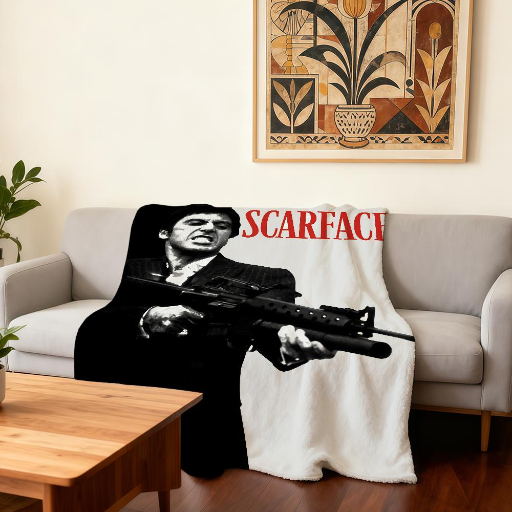 Classic Movies S-Scarface Blanket Super Warm Comfortable Plush Throw Blanket Child Home Sofa Bedroom Gift