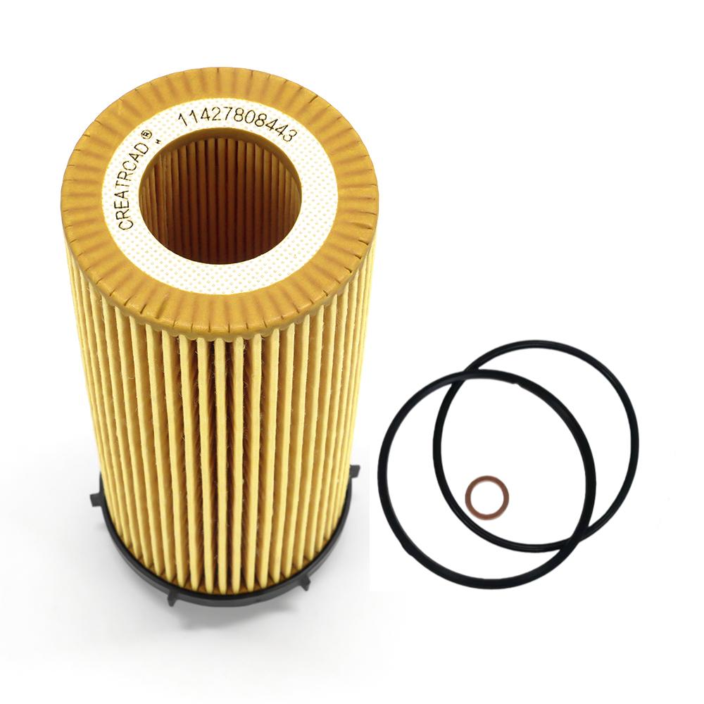 1PCS Car Oil Filter 11427808443 For BMW E70 E71 E90 E91 E92 F02 F07 F10 F11 325d 330d 530d 730d 740d X5 X6 30d N57 Engine