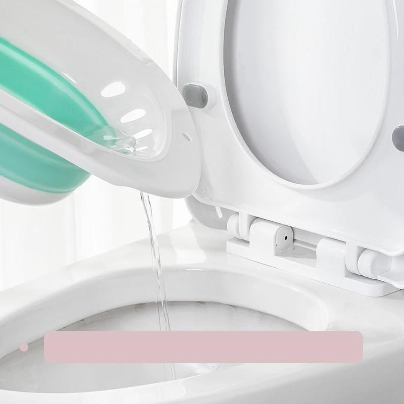 Faltbarer Toilettensitz Reinigungs-Einweich-Badewanne Schwanger Hämorrhoiden Whirlpool Bad Bidet Spülung Spezielles Waschbecken