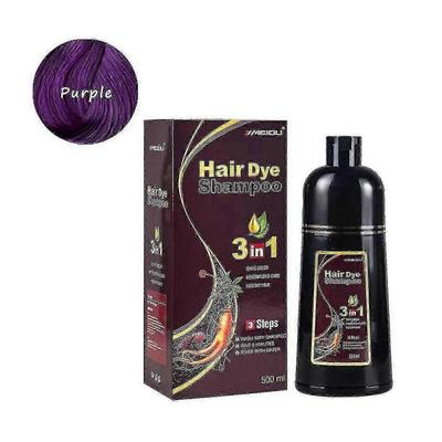 Shampoo Tintura Capilar Botânica de Ervas Meidu 500ml na cor Preto