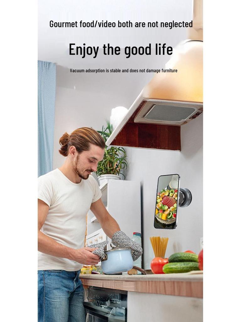 Magnetic Phone Holder with 360° Rotation: Foldable Suction Stand for Car & Desktop Navigation