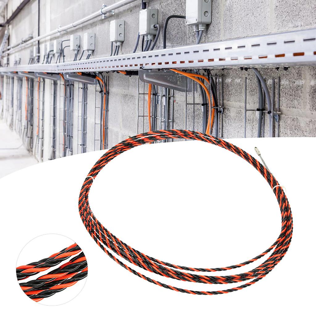 Elektrischer Einziehfaden Elektriker Einziehgerät mit 2 Kabelbefestigungen 30M