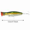 4PCS Large Size Top Water Popper Lure 12cm 43g Large Popper Seal Lure  Freshwater Fishing