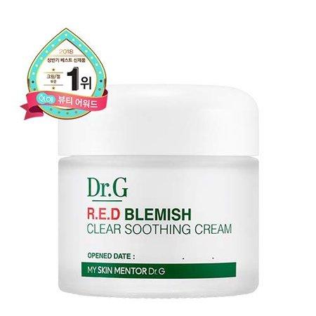 [Quick Soothing] Dr.G Red Blemish Cica Soothing Cream Calming Moisturizer for Sensitive Skin 50ml X 2 Set