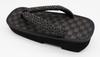Shigi Geta Checkered Black Tatami Thick Saaya Made In 26cm Men's Sandals, Pattern, Pattern, Sole, Pattern, Japan, (8.6 Inches)