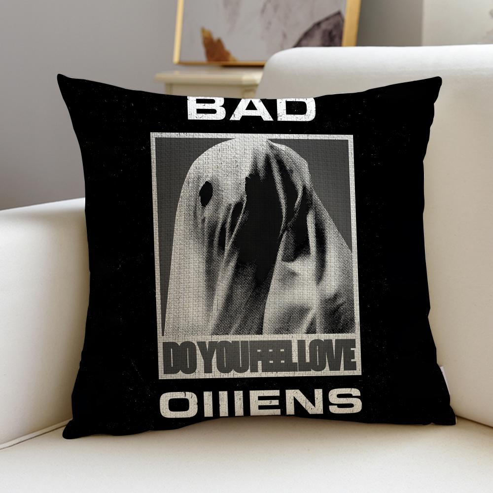 Heavy BBad OmensS Cushion Cover Breathable and skinfriendly linen pillowcase square removable and washable cushion
