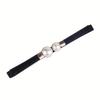 1PC Elegant Double Pearls Buckle Elastic Women Belts Thin Straps Lady Girl Dress Skirt Decor Waistbands Trouser Decoration