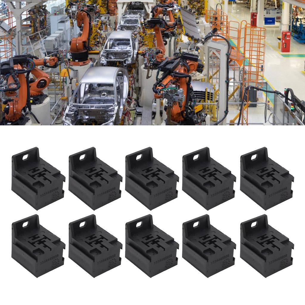 10Pcs 5P 40A Relay Socket with 50Pcs Terminals for Car Alarms Headlights Remote Start