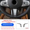 ABS Carbon Fiber Car Steering Wheel Button Cover Trim Stickers For BMW 3 5 Series G20 G30 X3 X4 G01 G02 2018-2020Car Accessories