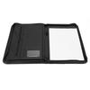 PU  Ed Manager Folder Premium PU Leather Business   Folder, Calculator Holder, Various Pockets for Cards and Documents,   Pad Included,