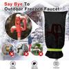 420D Oxford Waterproof Winter Cover with 220gsm Insulation for Outdoor Faucet and Pipe Protection From Freezing and Sunlight