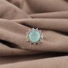 Aqua Chalcedony Ring, 925 Solid Sterling Silver Jewelry, Gemstone Ring, Handmade Dainty Jewelry Gift For Her