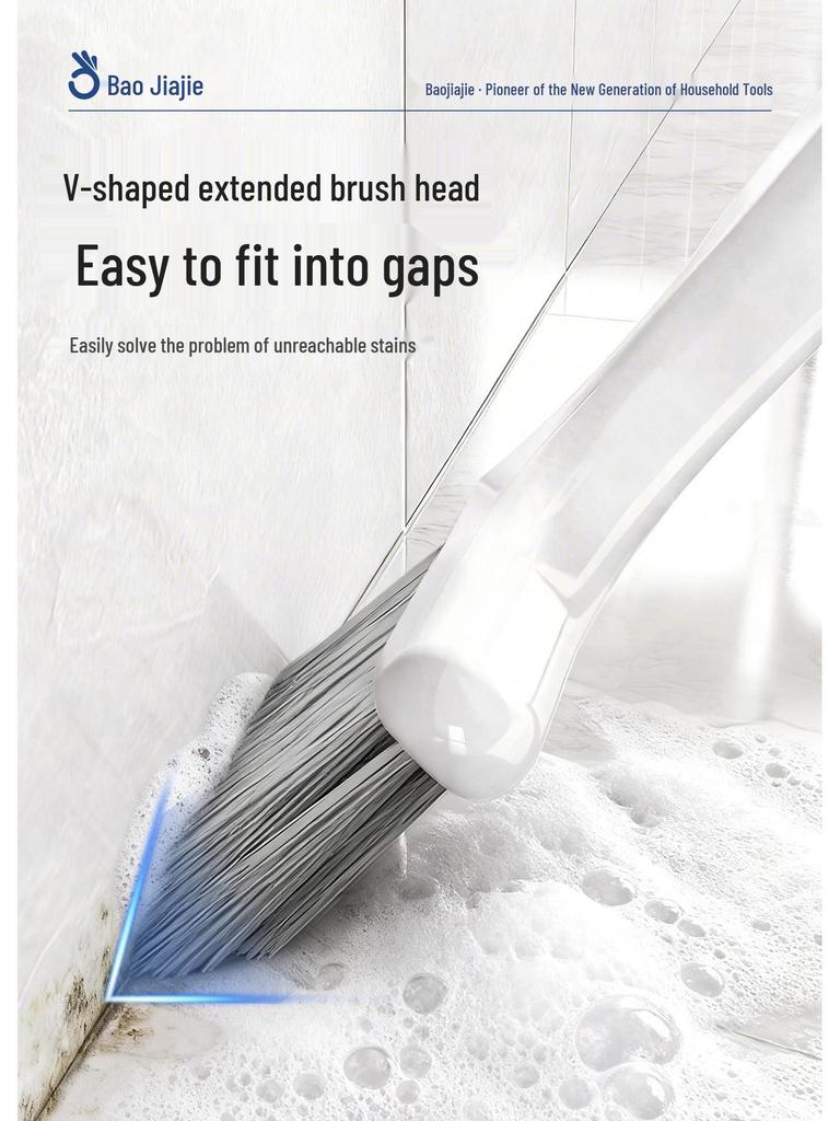 Baojiajie Stiff Bristle Brush for Window Grooves, Gutters, Kitchens, Bathrooms, and Wall Gaps.