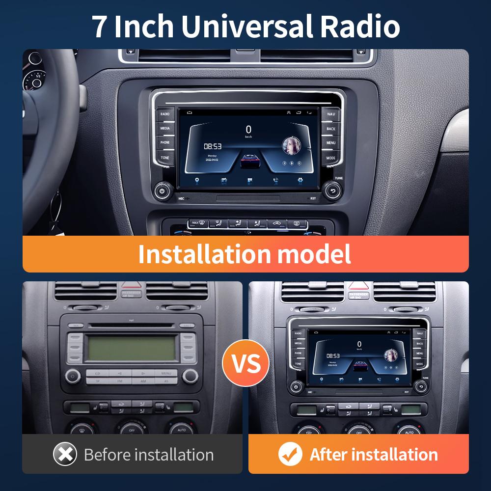 7inch Car Radio CarPlay Android Auto for Volkswagen VW Passat B6 B7 CC Tiguan Touran GOLF POLO CarPlay 7inch 2+32GB / 4+64GB