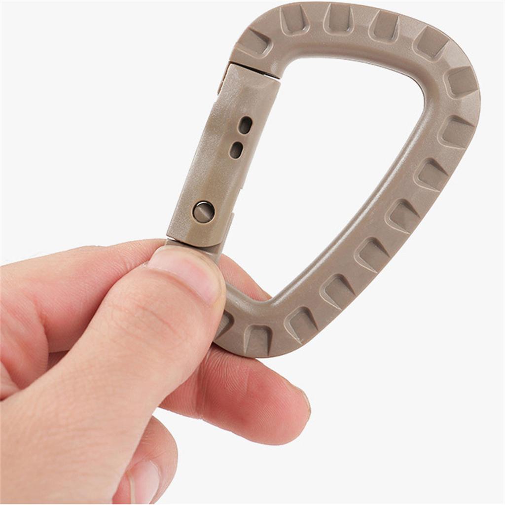 Tactically Carabiner Keychain D Rings Spring Snap Gear Clip Utility Hooks Backpack Hanging Buckle for Outdoor Travelling