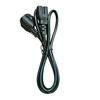 Pure Copper Three-Pin Clover Tail Power Cord for Computers, Rice Cookers, and Printers