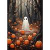 Dark Academia Flowers Ghost Woods Pumpkins Vintage Posters Prints Canvas Painting Wall Art Picture Gothic Halloween Spooky Decor