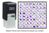 Printtoo Medical Theme Icons Rubber Stamp Self Inking Stamper 24 Mm