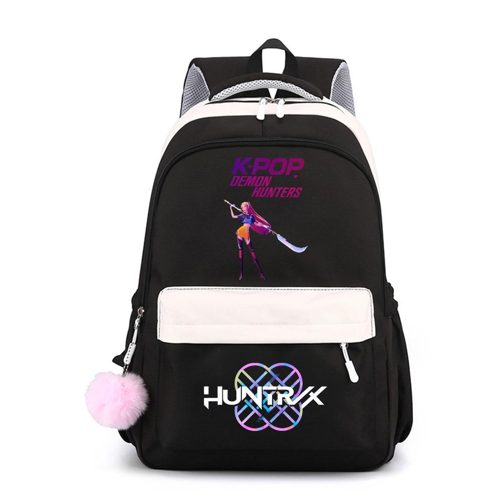 Anime Cute K-Pop Printed Large Capacity Waterproof Backpack for Teenger Student Girl Boy Schoolbag Bookbag Kid Gift Women Travel Bag Mochila