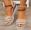 Fashion Summer Ladies Imitation Strappy Slingback Sandals, Fashionable and Elegant Shoes, Fish Mouth Women's Sandals