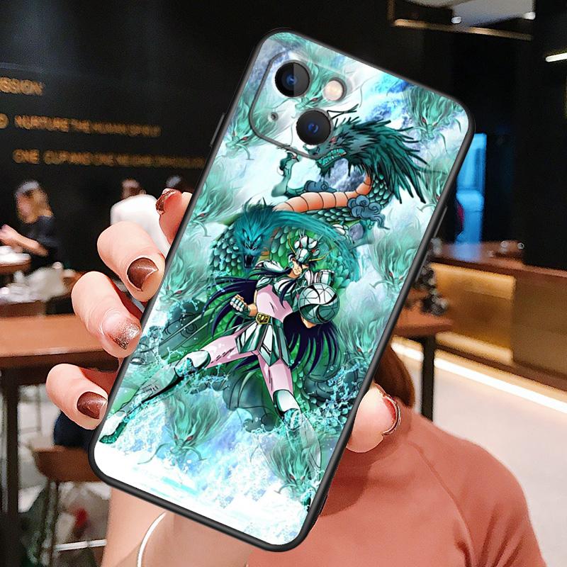 

Saint Seiya Shiryu Phone Case For iPhone 16 Pro Max 15 14 13 11 12 Pro Max Plus 12 13 Mini XR 16e Funda Cover iPhone 16e