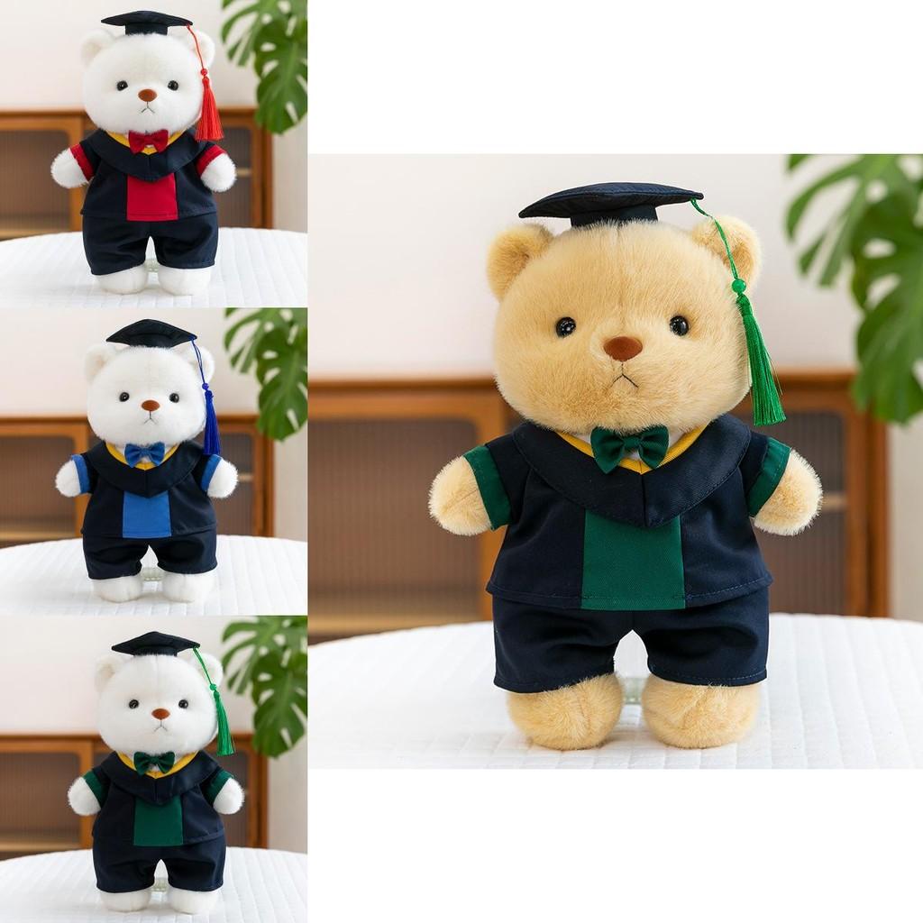 Dr Bear Cartoon Animal Stuffed Plush Toy Doll Children Birthday Gift Graduation