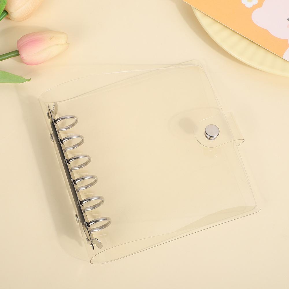 Wide A7 Loose Leaf DIY Document Bag Binder PVC Storage Pocards Collect Book Diary Agenda Planner DIY Cover Album