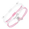 Adjustable Cross-Woven Butterfly Bracelet for Couples & Best Friends - Versatile Sweet Style Hand Jewelry