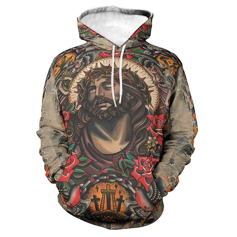 

Christian Jesus 3D Printed Hoodies For Men Clothes Fashion Casual New In Hoodie & Sweatshirts Streetwear Pullovers Women Y2k Top XL