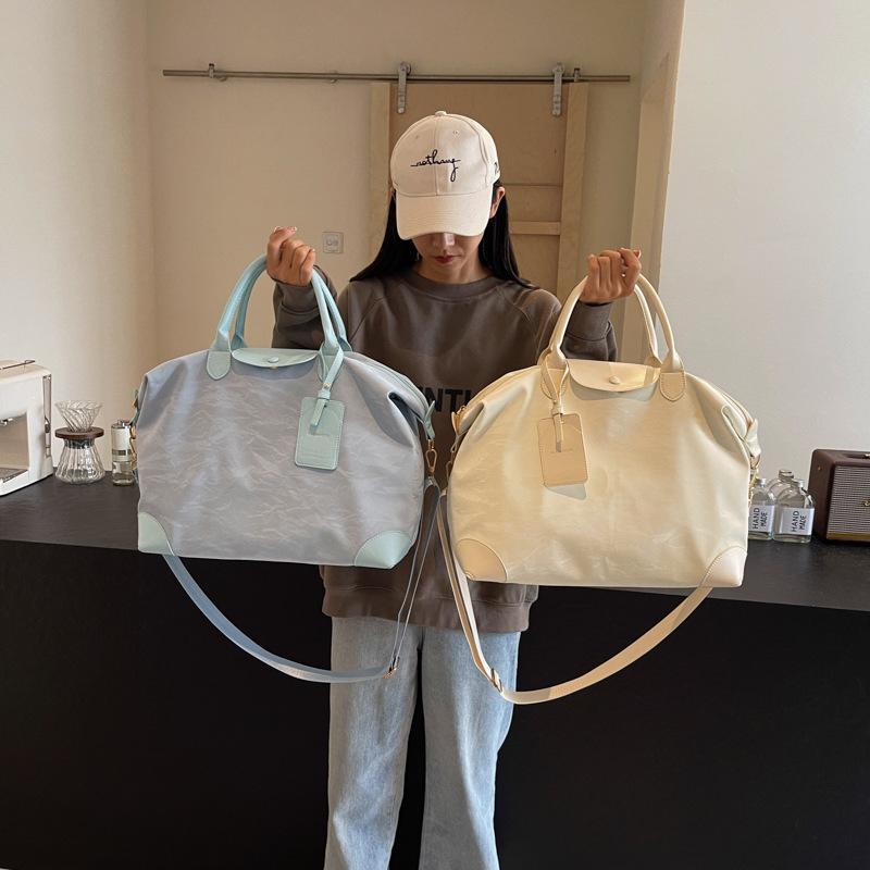 Fashion Travel Bag Large Capacity Korean Version Fitness Bag Women's Short Business Trip Portable Boarding Bag Travel Storage Duffel Bag