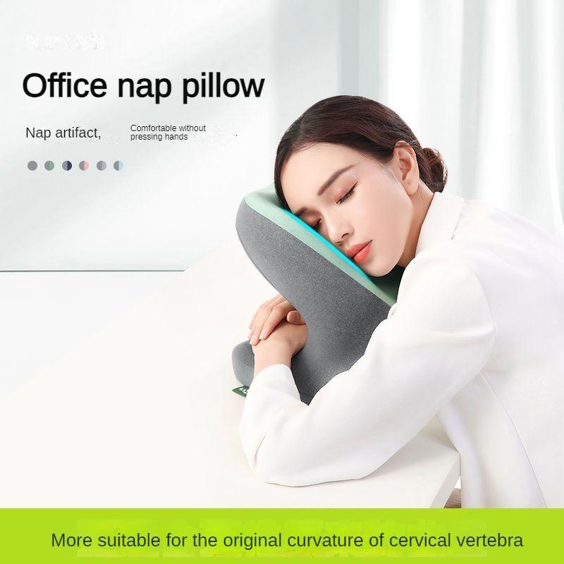 Memory Foam Nap Pillow For Travel Headrest Neck Support Cushions Office Rest Lunch Break Pillow Orthopedic Student Desk Sleeping