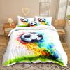 Football Series 3D Digital Printing Three-Piece Bedding Kit Bed Sheet Quilt Cover