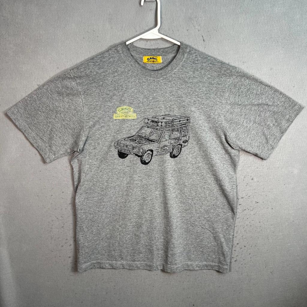 Vintage 90s Camel Racing Service Land Rover Discovery T Shirt Adult Large Gray