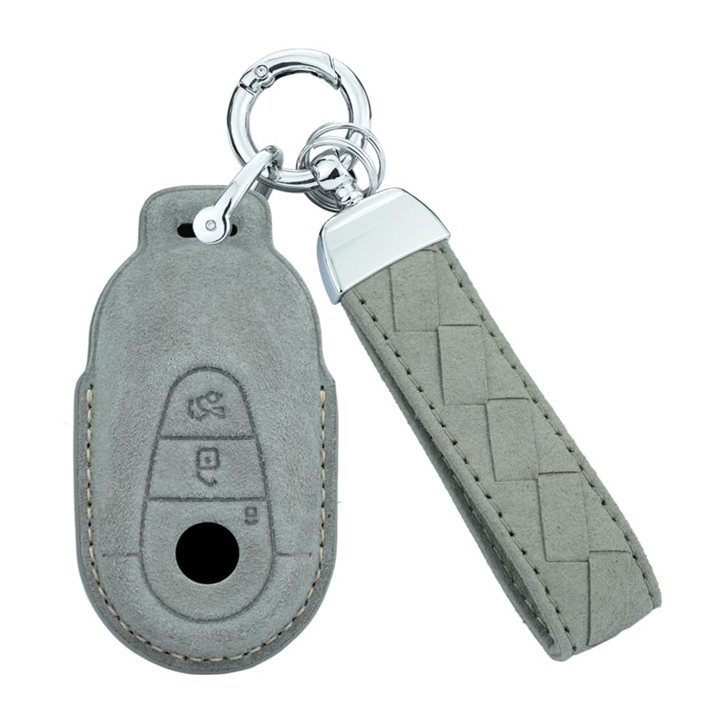 [SANRILY] Key case for Mercedes Key holder Key cover Suitable серый