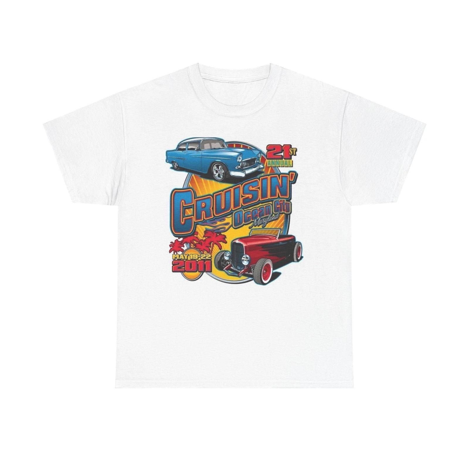 Men s and Women s T-shirts Retro Muscle Car Tee, Vintage Car Show XS