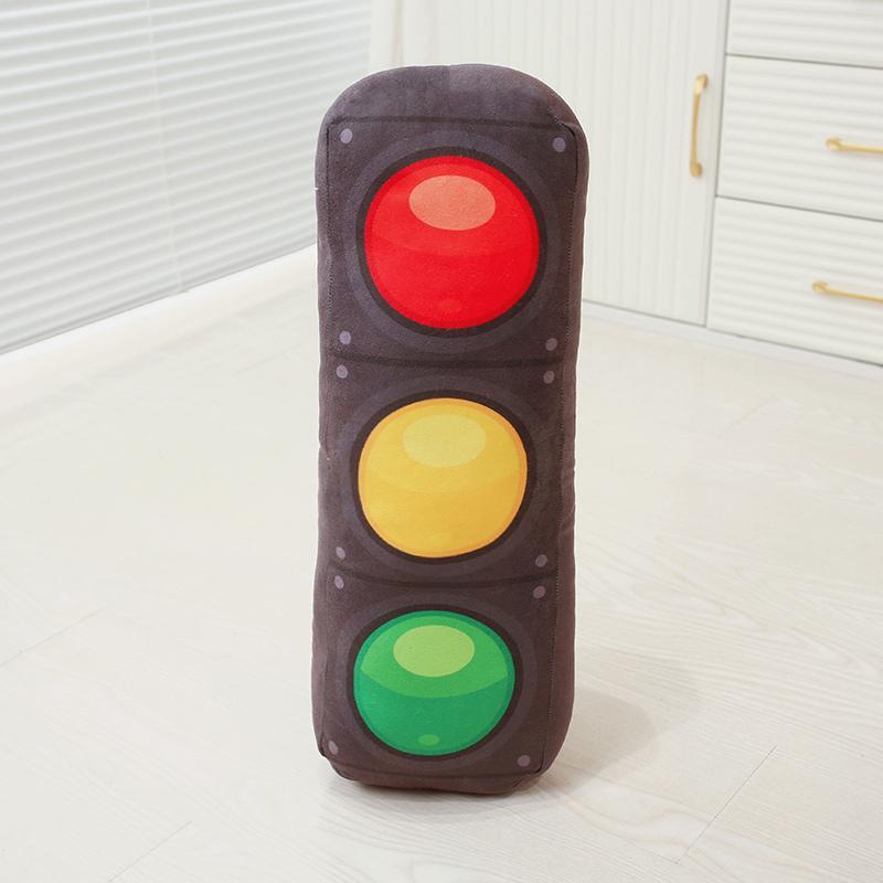 

40cm Traffic Light Series Pillow Stop Traffic Light Roadblock Tire Creative Plush Toys Suitable For Home Kids Boys Favor Gifts