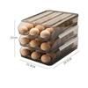 Refrigerator Egg Freshness Preservation Storage Box Creative Household Kitchen Food Sorting Rack Rolling Drawer Style Egg Boxes