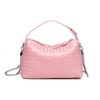 Trendy women's bags factory direct sales first layer sheepskin pure hand-woven bag portable crossbody versatile pillow bag